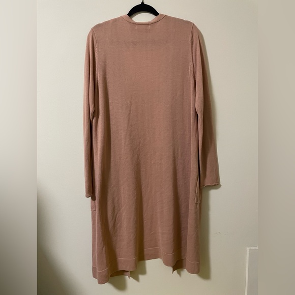 Forever 21 Long-Line Posh Pink Open Front Cardigan - 2X - Picture 5 of 7